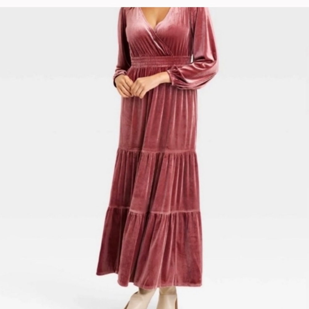 Knox Rose Velvet Pink Dress